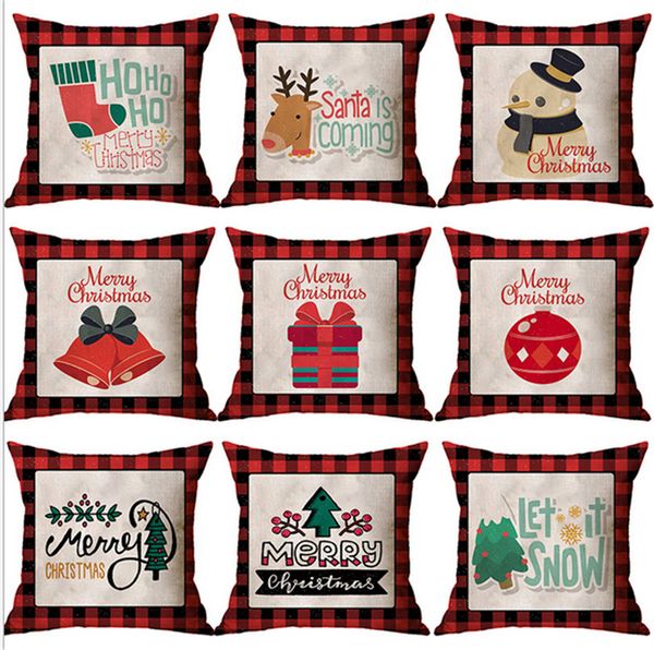 45*45cm christmas red grids linen letters cartoon printed pillow case casual fashion throw illow covers home decoration supplies e102602
45*45cm christmas red grids linen letters cartoon printed pillow case casual fashion throw illow covers home decoration supplies e102602