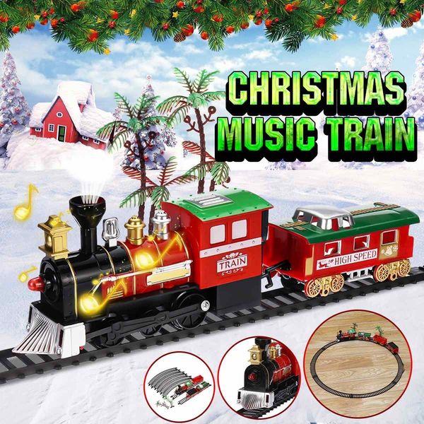 Classic Toys Christmas Children's Electric Railway Toys Train Track Steam Train Toys With Light & Music Christmas Birthday Gifts
Classic Toys Christmas Children's Electric Railway Toys Train Track Steam Train Toys With Light & Music Christmas Birthday Gifts
