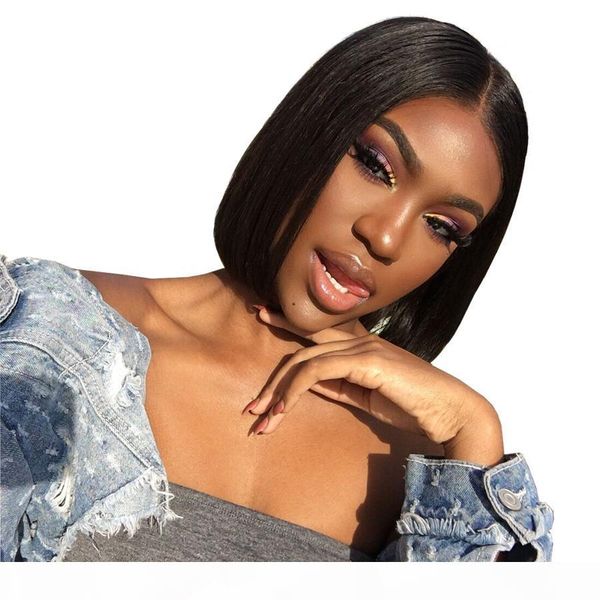 lace front wigs bob cut 13x4 brazilian remy short straight pre plucked hairline 100 human hair lacefront short bob wig bleached knots, Black;brown
lace front wigs bob cut 13x4 brazilian remy short straight pre plucked hairline 100 human hair lacefront short bob wig bleached knots, Black;brown