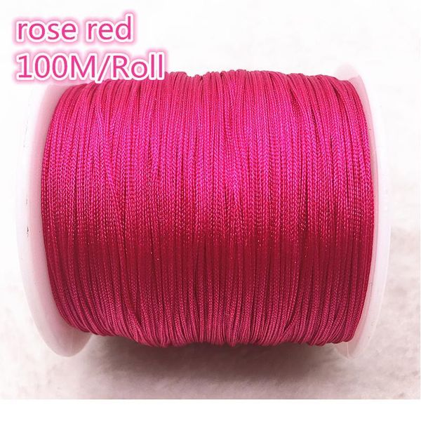 100m/roll 0.8mm rose red nylon cord thread chinese knot macrame cord bracelet braided string diy beading thr qylriu
100m/roll 0.8mm rose red nylon cord thread chinese knot macrame cord bracelet braided string diy beading thr qylriu