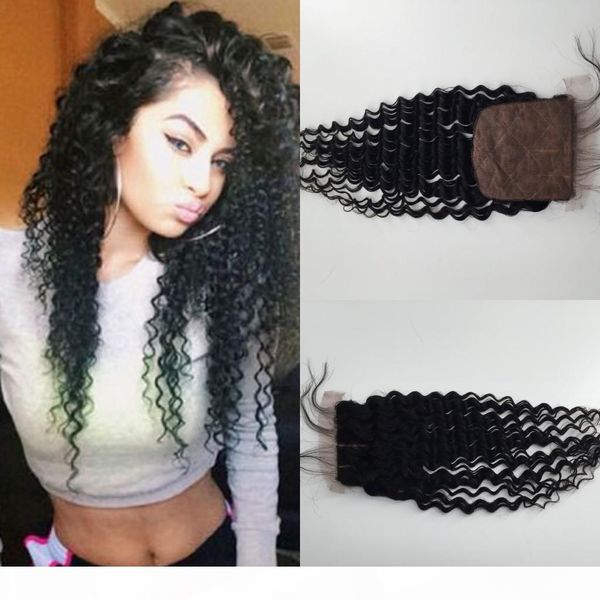 virgin brazilian 4*4'' silk base closure deep wave natural color bleached knots middle 3 part virgin human hair closure, Black
virgin brazilian 4*4'' silk base closure deep wave natural color bleached knots middle 3 part virgin human hair closure, Black
