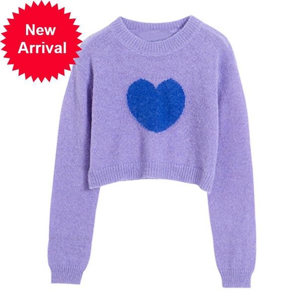 2021 new estilo coreano solto camisola roxo amor malhas novas roupas inverno feminino curto o pescoo doce manga longa pulver 0t3y, White;black
2021 new estilo coreano solto camisola roxo amor malhas novas roupas inverno feminino curto o pescoo doce manga longa pulver 0t3y, White;black