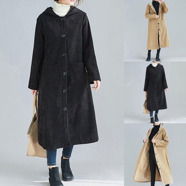 fashion new coat women casual loose long sleeve winter coat corduroy plus velvet cardigan coats and jackets women, Black
fashion new coat women casual loose long sleeve winter coat corduroy plus velvet cardigan coats and jackets women, Black