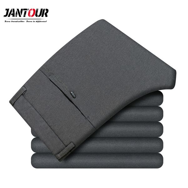 autumn winter men's casual pants male cotton business slim pants gray stretch men straight trousers size 27-38 pantalon hombre c1018, Black 
autumn winter men's casual pants male cotton business slim pants gray stretch men straight trousers size 27-38 pantalon hombre c1018, Black