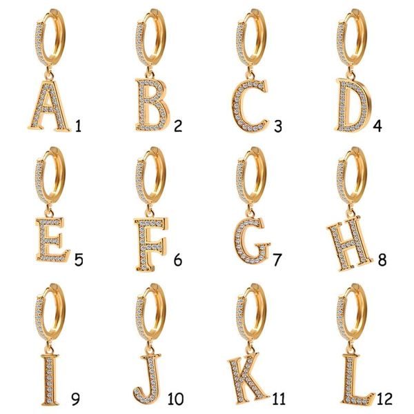 1pc cute initial a-z letter earrings crystal gold small hoop earrings for women fashion alphabet jewelry, Golden;silver
1pc cute initial a-z letter earrings crystal gold small hoop earrings for women fashion alphabet jewelry, Golden;silver
