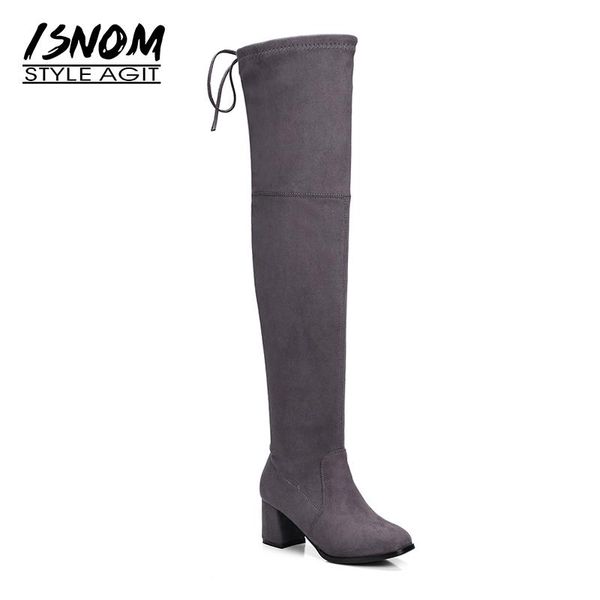 boots isnom thick high heels flock woman boot stretch lady long over the knee fashion female shoes autumn women big size 34-43, Black
boots isnom thick high heels flock woman boot stretch lady long over the knee fashion female shoes autumn women big size 34-43, Black