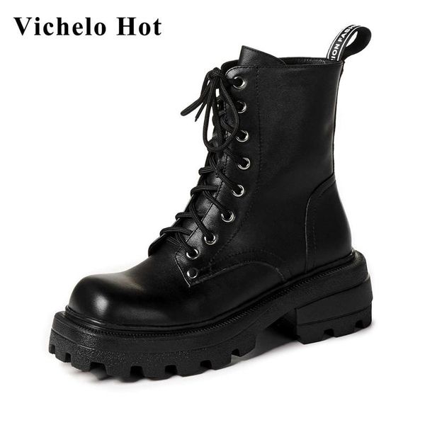 vichelo 2021 cow leather round toe thick bottom platform riding boots limited customization mid-calf boots l1f2, Black
vichelo 2021 cow leather round toe thick bottom platform riding boots limited customization mid-calf boots l1f2, Black