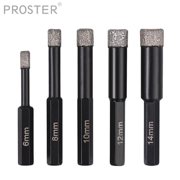 proster 5pcs dry cut diamond drill bits 6 8 10 12 14 mm wet/dry brazed hole saw porcelain glass ceramic tile black
proster 5pcs dry cut diamond drill bits 6 8 10 12 14 mm wet/dry brazed hole saw porcelain glass ceramic tile black