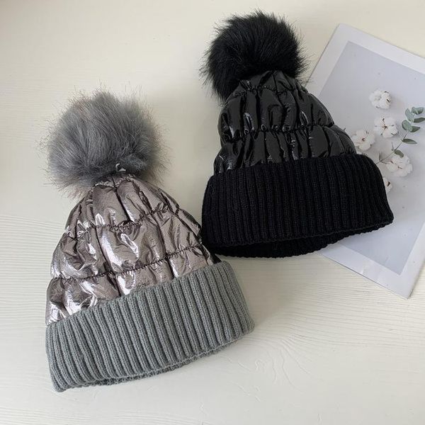 autumn and winter days cute furry ball wool cap women's down feather bright surface knitted hat double layer earmuff plus velvet, Blue;gray
autumn and winter days cute furry ball wool cap women's down feather bright surface knitted hat double layer earmuff plus velvet, Blue;gray