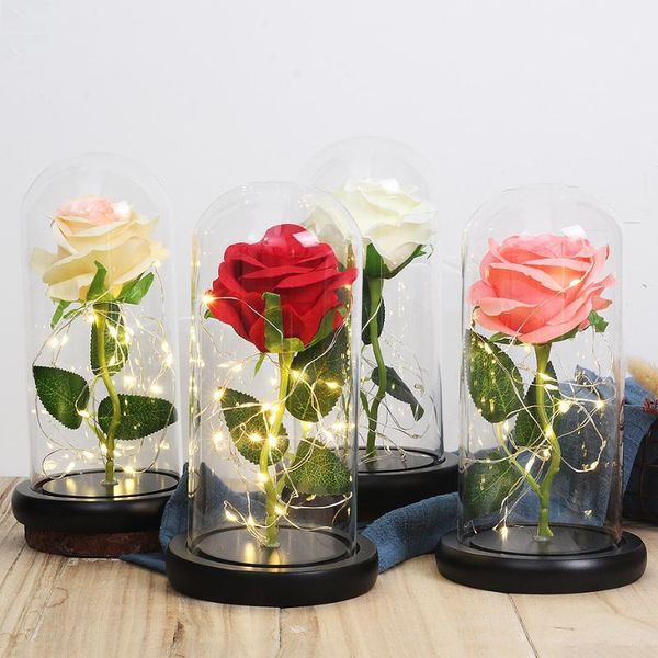 decorative flowers & wreaths gold-plated red rose with led night light in glass dome for wedding party valentine's day christma gift1
decorative flowers & wreaths gold-plated red rose with led night light in glass dome for wedding party valentine's day christma gift1