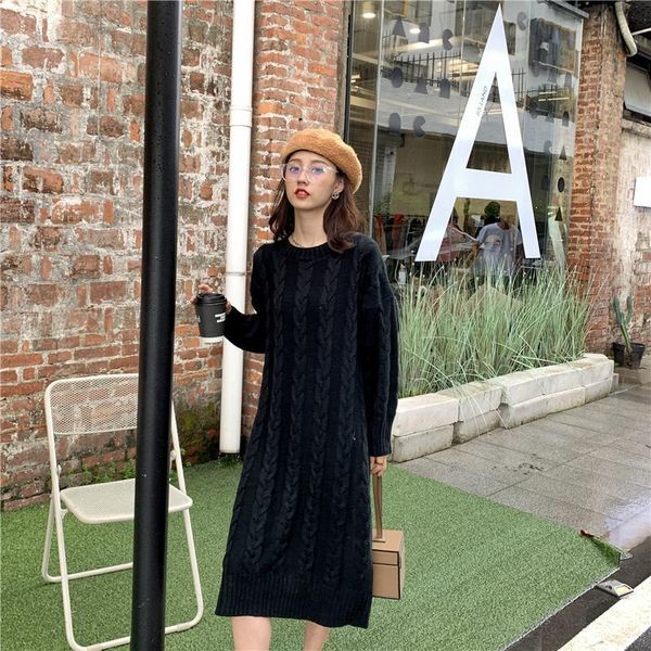 casual dresses make firm offers qiu dong with long over-the-knee loose thickening twist render wool knitting dress, Black;gray
casual dresses make firm offers qiu dong with long over-the-knee loose thickening twist render wool knitting dress, Black;gray