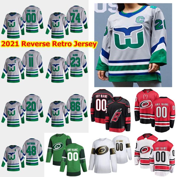 2021 new reverse retro carolina hurricanes hockey jersey 37 andrei svechnikov sebastian aho justin williams staal dougie custom stitche, Black;red
2021 new reverse retro carolina hurricanes hockey jersey 37 andrei svechnikov sebastian aho justin williams staal dougie custom stitche, Black;red