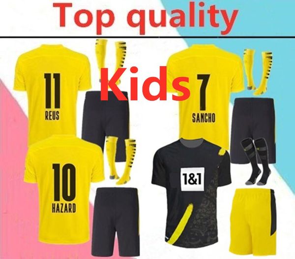 2020 haaland borussia hazard kids soccer jersey full kits 2020 2021 dortmund reus sancho brandt kids football shirt kit with socks, Black
2020 haaland borussia hazard kids soccer jersey full kits 2020 2021 dortmund reus sancho brandt kids football shirt kit with socks, Black