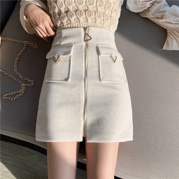 new chin women 2021 high tweed winter fashion thin front zip line short female skirt lower r2pt, Black
new chin women 2021 high tweed winter fashion thin front zip line short female skirt lower r2pt, Black