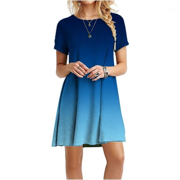plus size tie dye dress short sleeve summer gradient color print short mini dresses women casual loose dress vestidos de mujer1, Black;gray
plus size tie dye dress short sleeve summer gradient color print short mini dresses women casual loose dress vestidos de mujer1, Black;gray