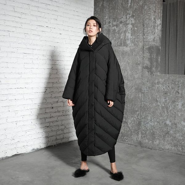 winter cocoon coat bat sleeved fashion style loose and causal trend womens super long super plus size down jacket hood parkas c1204, Black
winter cocoon coat bat sleeved fashion style loose and causal trend womens super long super plus size down jacket hood parkas c1204, Black