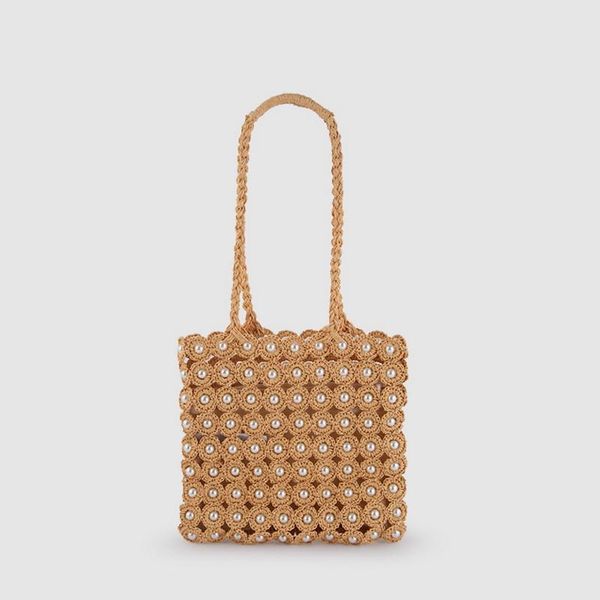 summer new women's bag vacation beach bag woven string pearl shoulder portable shopping straw
summer new women's bag vacation beach bag woven string pearl shoulder portable shopping straw
