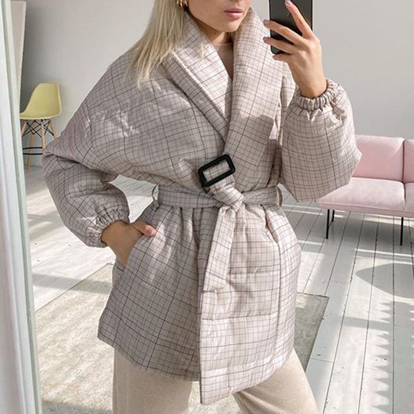 malina turn down collar parkas women fashion slim tie belt waist coats women elegant loose short cotton jackets female ladies jmx1016, Black;brown
malina turn down collar parkas women fashion slim tie belt waist coats women elegant loose short cotton jackets female ladies jmx1016, Black;brown