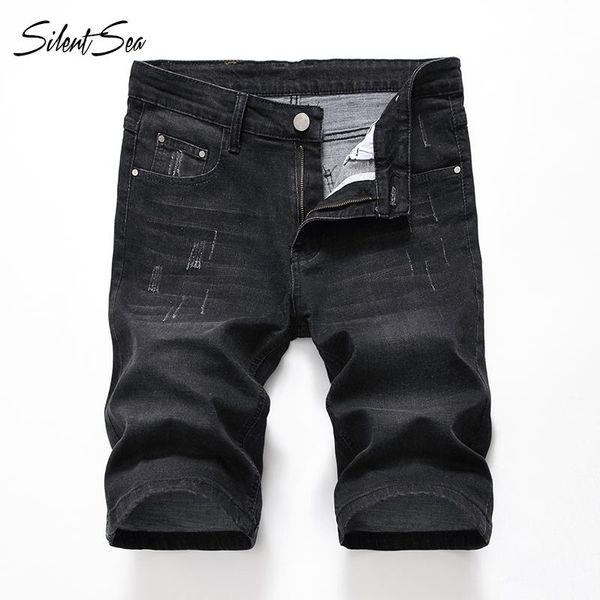 silentsea fashion men's jeans shorts slim fit ripped short jeans vintage designer denim shorts men big size 28-40, Blue 
silentsea fashion men's jeans shorts slim fit ripped short jeans vintage designer denim shorts men big size 28-40, Blue