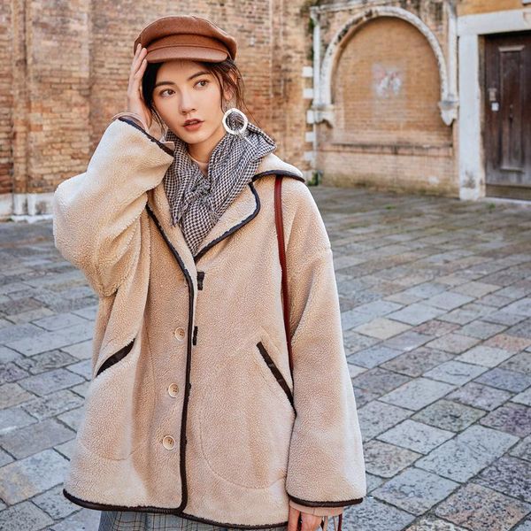 winter women faux lambswool fur overcoats luxury short casual thick warm plus size female 2020 beige ship, Black
winter women faux lambswool fur overcoats luxury short casual thick warm plus size female 2020 beige ship, Black