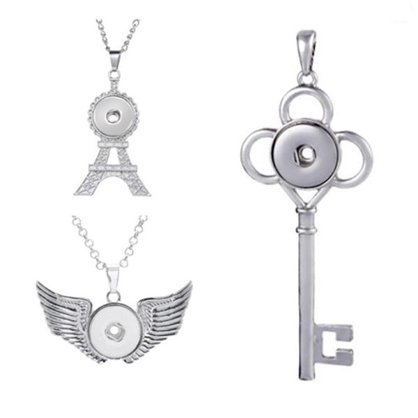 wing key tower metal snap pendant necklace with 50+5 chains fit 18mm snap buttons fashion diy accessories for jewelry1, Silver
wing key tower metal snap pendant necklace with 50+5 chains fit 18mm snap buttons fashion diy accessories for jewelry1, Silver