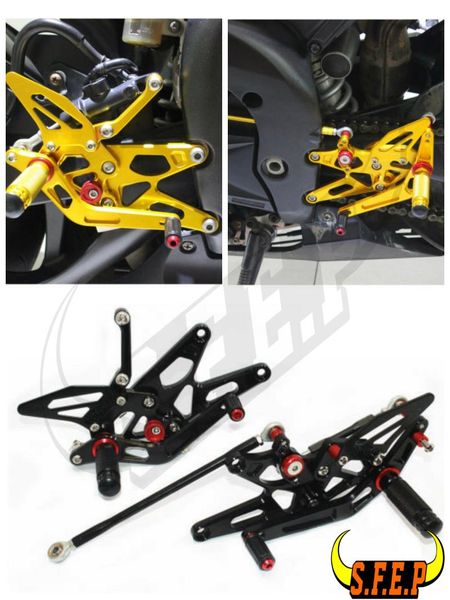 cnc adjustable rearset foot pegs rest pedal for yzf r1 2004-2005-2006 
cnc adjustable rearset foot pegs rest pedal for yzf r1 2004-2005-2006