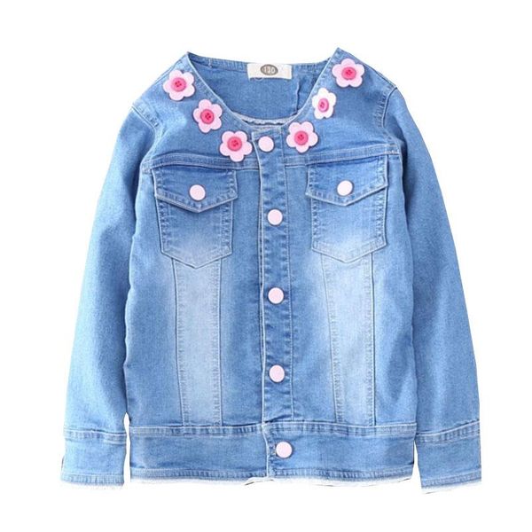 jackets kids girls denim jacket children clothes spring/autumn embroidery flowers coats baby outerwear fashion clothing, Blue;gray
jackets kids girls denim jacket children clothes spring/autumn embroidery flowers coats baby outerwear fashion clothing, Blue;gray