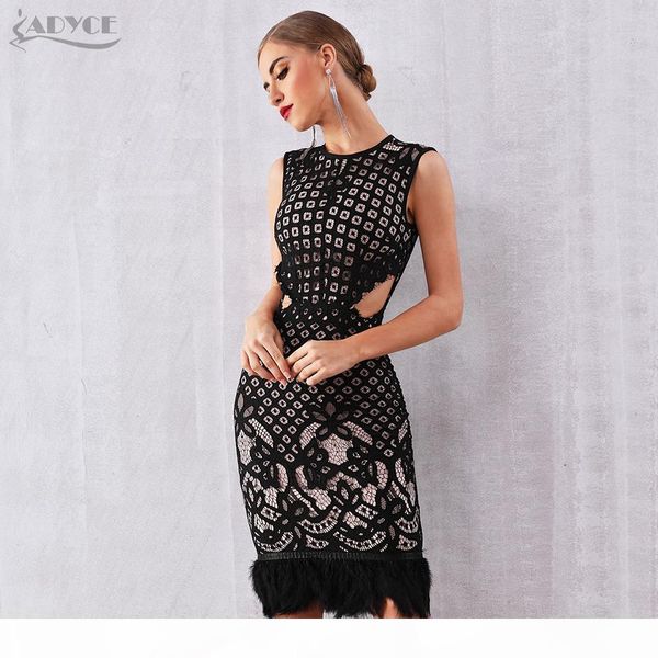 adyce 2018 new summer bandage dress women elegant black lace sleeveless feather bodycon club dress celebrity party dresses y19012201, Black;pink
adyce 2018 new summer bandage dress women elegant black lace sleeveless feather bodycon club dress celebrity party dresses y19012201, Black;pink