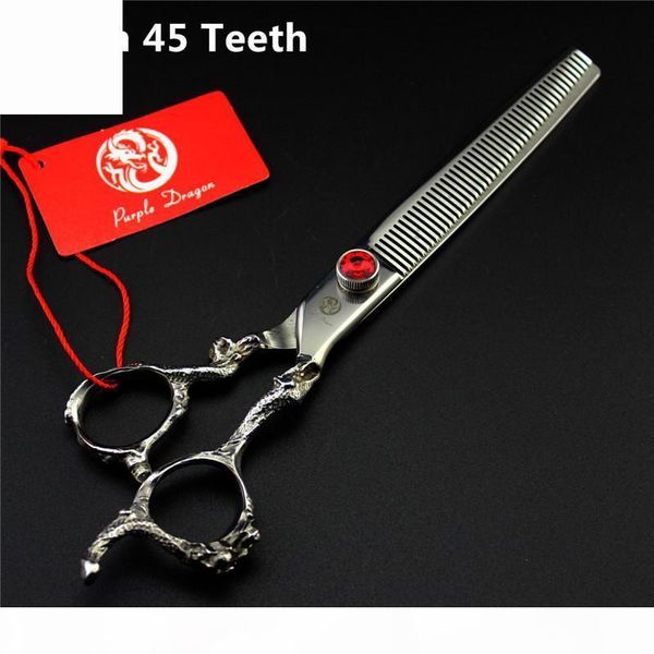 purple dragon 7 inch dragon handle hair thinning scissor shear dense teeth 45 teeth chunker pet dog grooming shear
purple dragon 7 inch dragon handle hair thinning scissor shear dense teeth 45 teeth chunker pet dog grooming shear