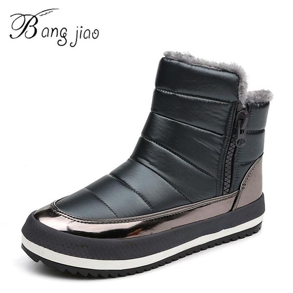 bangjiao women boots 2020 new arrivals platform snow boots zipper waterproof thick plush warm women winter shoes botas mujer, Black
bangjiao women boots 2020 new arrivals platform snow boots zipper waterproof thick plush warm women winter shoes botas mujer, Black