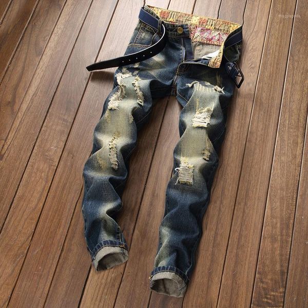 new men's straight leg jeans old vintage wash torn holes 80s denim pants night club dance fashion jean dropshipping plus size1, Blue
new men's straight leg jeans old vintage wash torn holes 80s denim pants night club dance fashion jean dropshipping plus size1, Blue