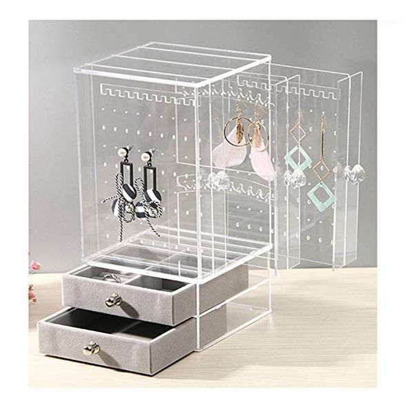 bathroom storage & organization clear acrylic jewelry organizer box display stand for girls gift women earring ring rack with drawer bracele
bathroom storage & organization clear acrylic jewelry organizer box display stand for girls gift women earring ring rack with drawer bracele