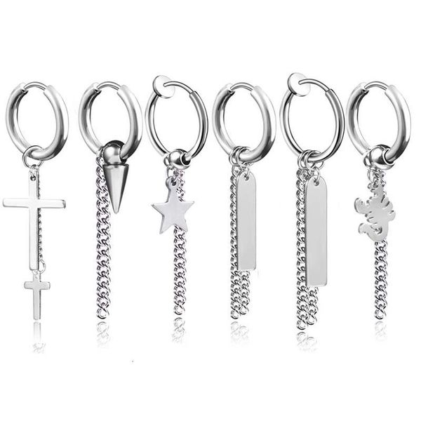 stainless steel hoop earrings scorpion cross chain tassel earring ear ring ear cuff women mens earrings fashion jewelry will and sandy gift, Silver
stainless steel hoop earrings scorpion cross chain tassel earring ear ring ear cuff women mens earrings fashion jewelry will and sandy gift, Silver