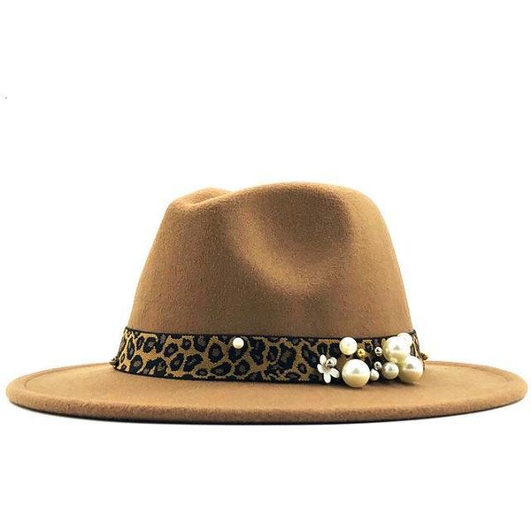 fashion leopard print pearl felt fedoras 2020 autumn winter womens felt hat big brim hats lady flat brim fedoras jazz caps, Blue;gray
fashion leopard print pearl felt fedoras 2020 autumn winter womens felt hat big brim hats lady flat brim fedoras jazz caps, Blue;gray