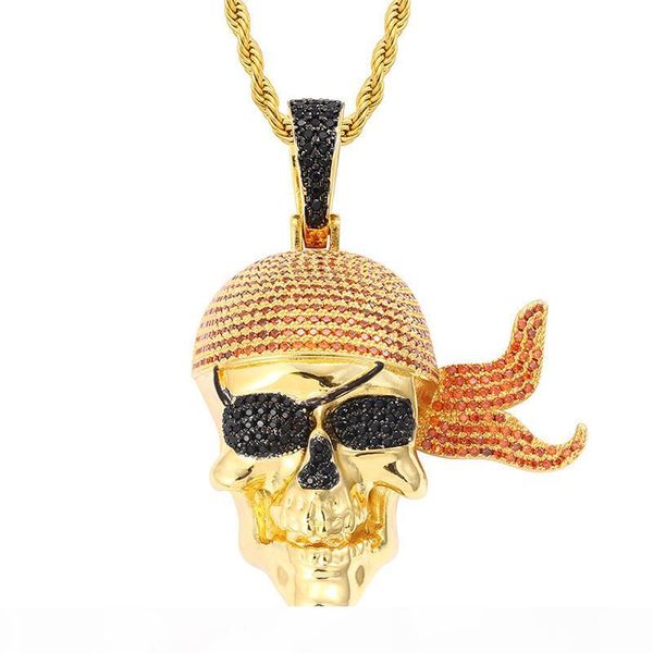 personality street rapper jewelry gold silver colors cz skull pendant necklace with 24inch rope chain nice gift
personality street rapper jewelry gold silver colors cz skull pendant necklace with 24inch rope chain nice gift