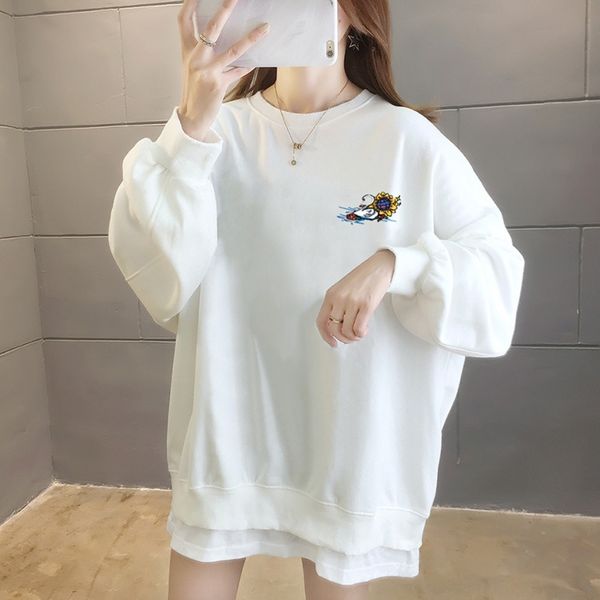 n6fzc women's fake two-piece autumn au sweater clothing 2020 new loose korean round neck ins long sleeve sweatersweater and spring wo, Black
n6fzc women's fake two-piece autumn au sweater clothing 2020 new loose korean round neck ins long sleeve sweatersweater and spring wo, Black