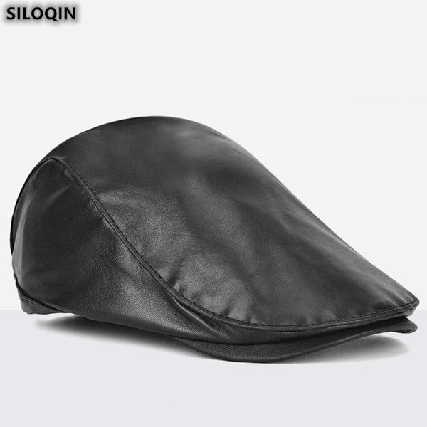 siloqin trend fashion sheepskin berets autumn winter men's thin genuine leather hat personality snapback tongue cap new gorras, Blue;gray
siloqin trend fashion sheepskin berets autumn winter men's thin genuine leather hat personality snapback tongue cap new gorras, Blue;gray