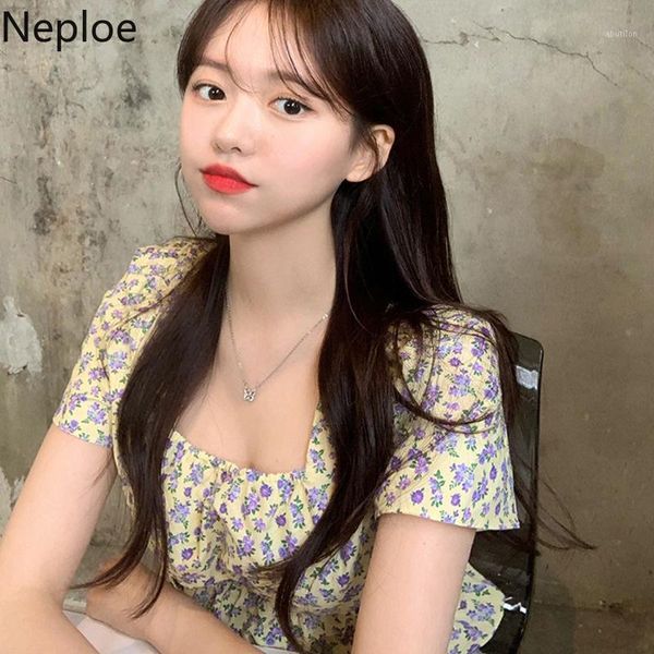 women's blouses & shirts neploe flower print blouse women square collar short sleeve blusa spring 2021 fashion slim waist female 1, White
women's blouses & shirts neploe flower print blouse women square collar short sleeve blusa spring 2021 fashion slim waist female 1, White