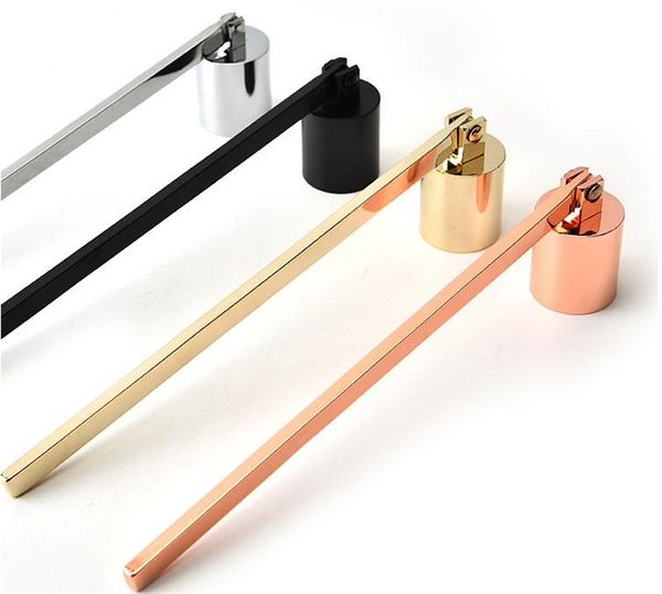 new stainless steel candle flame snuffer wick trimmer tool multi colour put out fire on bell easy to use 
new stainless steel candle flame snuffer wick trimmer tool multi colour put out fire on bell easy to use