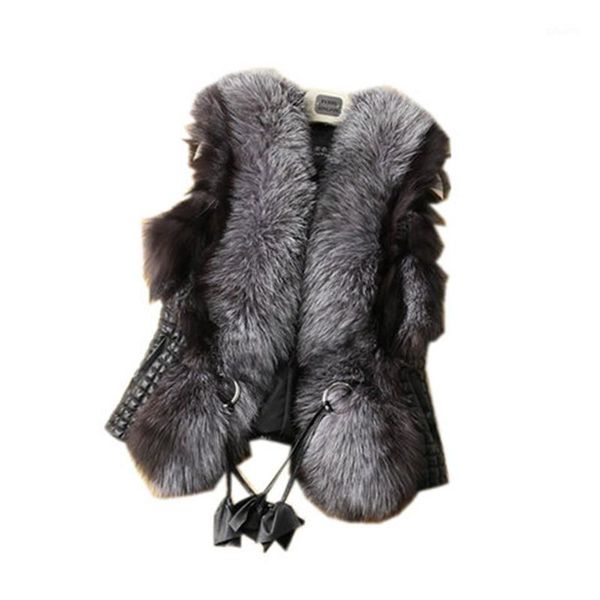 2018 new fashion faux fur coat winter coat women waist fur women's jacket vest for ladies1, Black
2018 new fashion faux fur coat winter coat women waist fur women's jacket vest for ladies1, Black