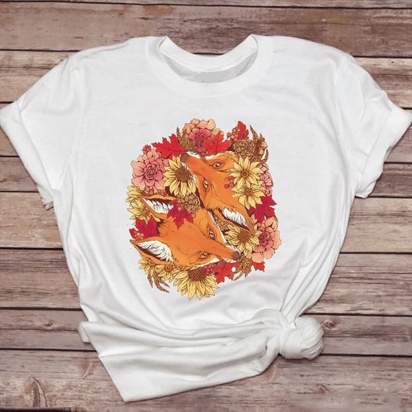 women t shirts floral clothing spring summer fox animal womens graphic t ladies print lady shirt female tee shirt, White
women t shirts floral clothing spring summer fox animal womens graphic t ladies print lady shirt female tee shirt, White