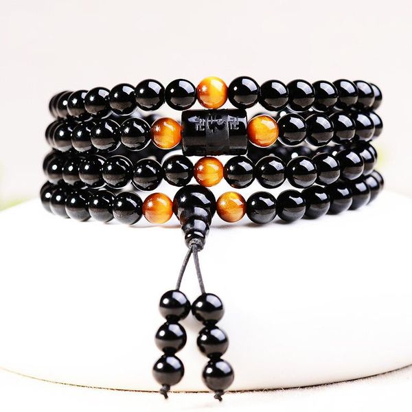 black obsidian bracelets 6-words tiger eye multi layer buddha beads prayer bracelet women men jewelry dropship
black obsidian bracelets 6-words tiger eye multi layer buddha beads prayer bracelet women men jewelry dropship