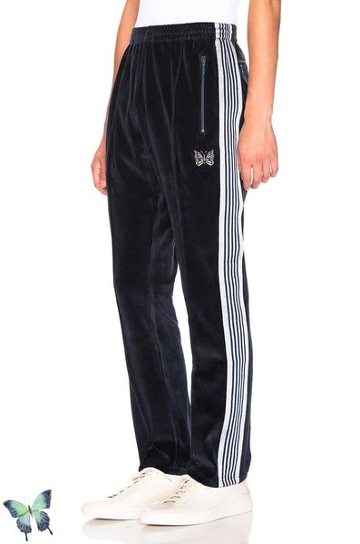 2021 new autumn winter velvet sweatpants men women butterfly embroidery awge pants needles oene, Black
2021 new autumn winter velvet sweatpants men women butterfly embroidery awge pants needles oene, Black