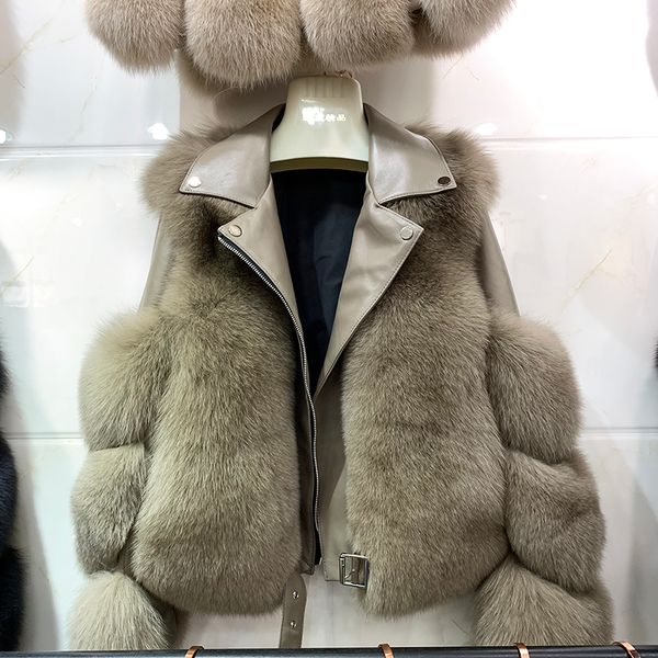 rf2061 aviator fashion fox fur jacket woman genuine leather natural fur coat with beltx1019, Black
rf2061 aviator fashion fox fur jacket woman genuine leather natural fur coat with beltx1019, Black