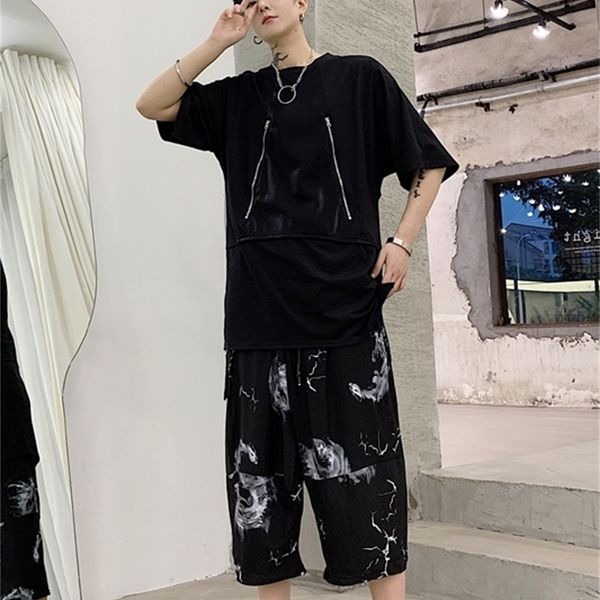 2021 New Dark Wind Personality Patchwork Occasional Men Design Shirt Short-sleeve Korean Version of Youth T-shirt Half 8PVH, Black
2021 New Dark Wind Personality Patchwork Occasional Men Design Shirt Short-sleeve Korean Version of Youth T-shirt Half 8PVH, Black