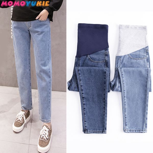 vintgae washed denim maternity jeans elastic waist belly loose pants clothes for pregnant women 9/10 length harem pregnancy lj201114, White
vintgae washed denim maternity jeans elastic waist belly loose pants clothes for pregnant women 9/10 length harem pregnancy lj201114, White