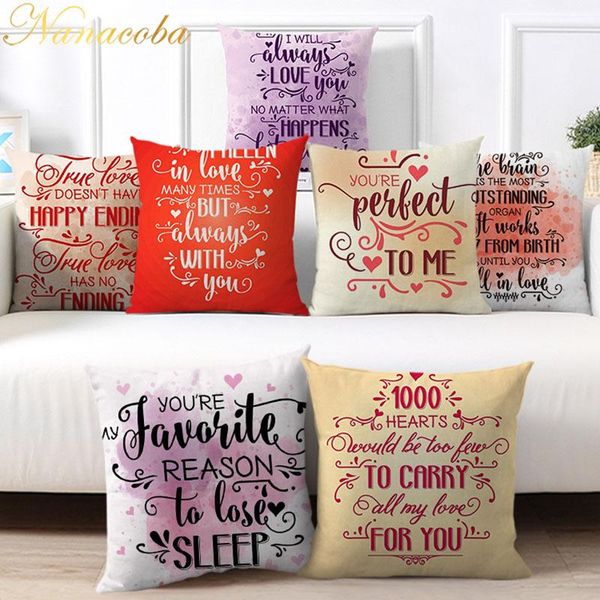 nanacoba cushion cover home decor greetings letters throw pillowcase for living room sofa kidroom decorative pillow case 45x45cm
nanacoba cushion cover home decor greetings letters throw pillowcase for living room sofa kidroom decorative pillow case 45x45cm