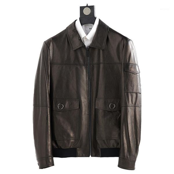 ptslan 2019 men genuine leather jacket sheepskin coat clothesgood quality windbreakerptslan 2019 men leather jacket p53171, Black 
ptslan 2019 men genuine leather jacket sheepskin coat clothesgood quality windbreakerptslan 2019 men leather jacket p53171, Black