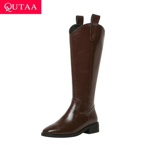 qutaa 2021 autumn winter square toe mid calf boots zipper pu leather long boots square high heel casual women shoes size 34-40, Black
qutaa 2021 autumn winter square toe mid calf boots zipper pu leather long boots square high heel casual women shoes size 34-40, Black