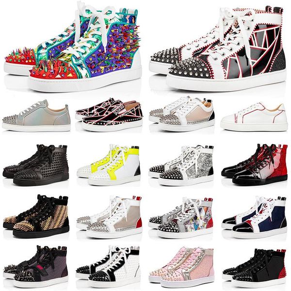 2020 red bottoms men women shoes studded spikes loafers sneakers suede leather flats mens trainers casual shoes jogging walking with box, Black
2020 red bottoms men women shoes studded spikes loafers sneakers suede leather flats mens trainers casual shoes jogging walking with box, Black